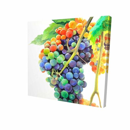 BEGIN HOME DECOR 16 x 16 in. Colorful Bunch of Grapes-Print on Canvas 2080-1616-GA68